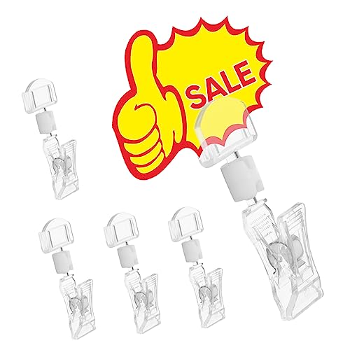 Gatuida 10Stücke Preisschild Anzeigehalter Drehbare Acryl Clip für Preisschilder Transparentes Design für Supermärkte Geschäfte und Restaurants Leicht und Platzsparend Gatuida 10Stücke Preisschild Anzeigehalter Drehbare Acryl Clip für Preisschilder Transparentes Design für Supermärkte Geschäfte und Restaurants Leicht und Platzsparend von Gatuida
