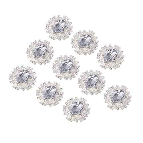 Gatuida 10Stücke Teiliges Strass Patches Legierungs Schmuck Zubehör für DIY Broschen Dekoration für Kleidung Hochwertige Kristallverzierungen für Modebewusste Bastler von Gatuida