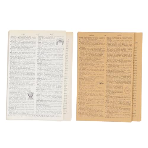 Gatuida 114 Blatt Teiliges Vintage Scrapbook Papier Kraftpapier und Schreibpapier Vielseitige Journal und Wandhintergrundseiten Kreative DIY Dekoration für Notizbücher Tagebücher von Gatuida