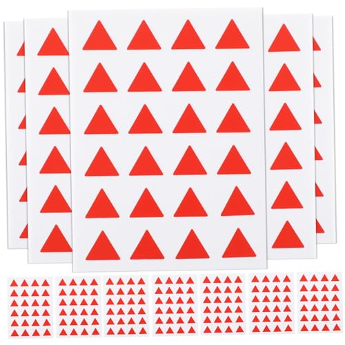 Gatuida 12 Blatt Dreieckige Selbstklebende Etiketten Aufkleber Kleine Markierungspunkte Für DIY Planung Und Beschriftung Von Vorratsdosen Und Alltagsgegenständen Gatuida 12 Blatt Dreieckige Selbstklebende Etiketten Aufkleber Kleine Markierungspunkte Für DIY Planung Und Beschriftung Von Vorratsdosen Und Alltagsgegenständen von Gatuida