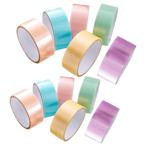 Gatuida 12 Rollen Bunte Sticky Ball Tapes Fidget Tapes für Stressabbau DIY Klebebänder Teiliges Spaß für Erwachsene von Gatuida