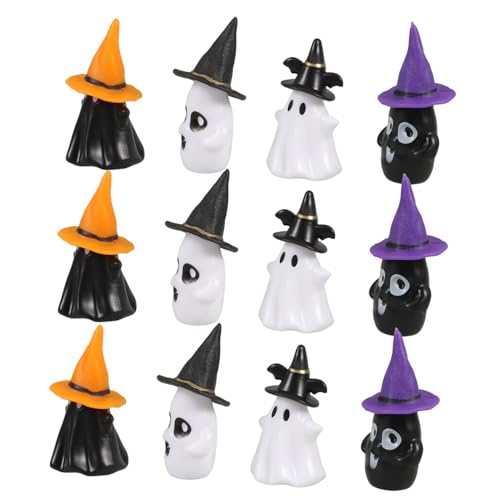 Gatuida 12 Sätze Mini-Geister-hexenhut Gartendekorationszubehör Kleine Halloween-Figuren Terrarium Winzige Geister Winzige Halloween-Figuren Miniatur-Halloween-Ornamente Plastik Gatuida 12 Sätze Mini-Geister-hexenhut Gartendekorationszubehör Kleine Halloween-Figuren Terrarium Winzige Geister Winzige Halloween-Figuren Miniatur-Halloween-Ornamente Plastik von Gatuida