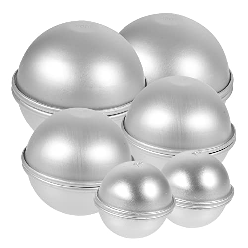 Gatuida 12 Stück Aluminium Halbkugel Badebomben Form Teilig Diy Gießformen für Badekugeln und Kuchen Langlebig und Leicht zu Entformen für Kreative Bastelprojekte von Gatuida