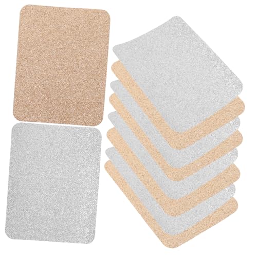Gatuida 12 Stück Aufbügelbare Reparaturflicken für Kleidung Große Rechteckige Patches mit Glitzer in Jeansblau und Silber DIY Dekorative Selbstklebende Textilflicken zum Verschließen von von Gatuida