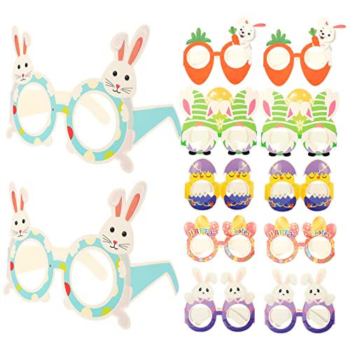 Gatuida 12 Stück Easter Party Brille Lustige Kreative Kinderbrillen mit Thema Leicht und Bequem für Unterhaltsame Fotos und Feiern Gatuida 12 Stück Easter Party Brille Lustige Kreative Kinderbrillen mit Thema Leicht und Bequem für Unterhaltsame Fotos und Feiern von Gatuida