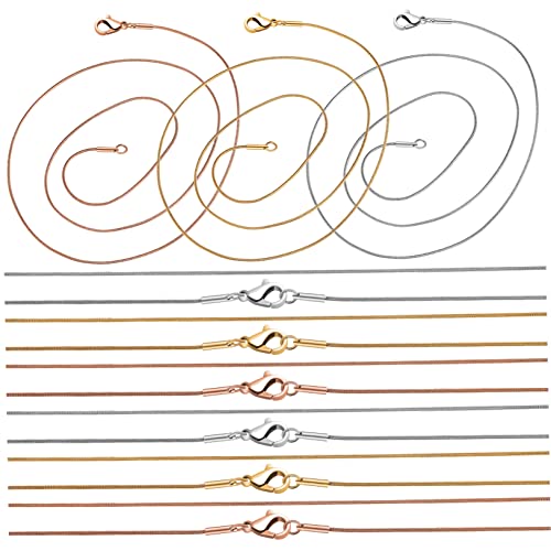 Gatuida 12 Stück Edelstahlkette Halskette Ö Schlangenkette Schließe Silberketten Herstellung Ketten Mit Karabinerverschlüssen Kettenkabel Mit Schlangengliedern Für Sterling Edelstahl 304 Gatuida 12 Stück Edelstahlkette Halskette Ö Schlangenkette Schließe Silberketten Herstellung Ketten Mit Karabinerverschlüssen Kettenkabel Mit Schlangengliedern Für Sterling Edelstahl 304 von Gatuida