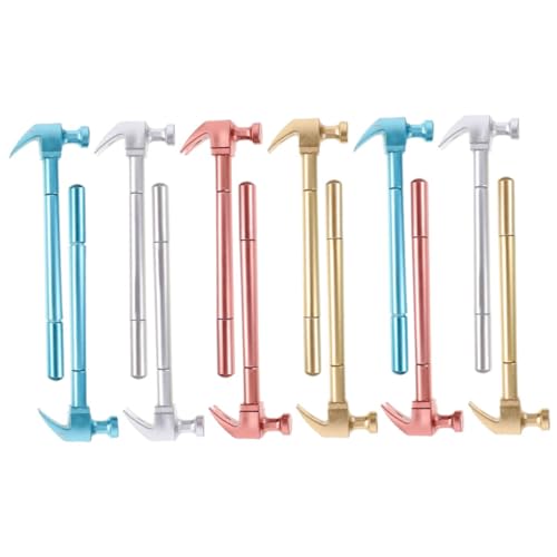 Gatuida 12 Stück Hammer-Gelstift kugelschreiber gelstifte Stift handystift gel roller pen Gelschreiber zum Schreiben Büro bunter Schreibstift Signaturstifte mit Geltinte Plastik von Gatuida