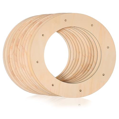 Gatuida 12 Stück Holzrahmen für Kränze Runde DIY Wreath Making Supplies für Hochzeiten Weihnachten und Kreative Bastelprojekte Gatuida 12 Stück Holzrahmen für Kränze Runde DIY Wreath Making Supplies für Hochzeiten Weihnachten und Kreative Bastelprojekte von Gatuida