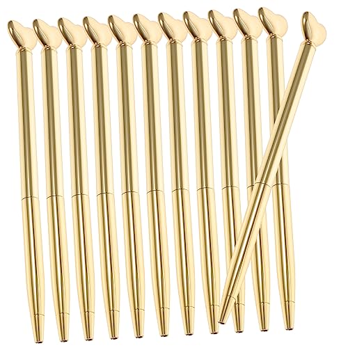 Gatuida 12 Stück Stift aus Metall Schüler Zubehör Schreibstift für Schüler tragbarer Schreibstift Stift in Herzform Valentinstags niedliche Stifte tragbarer Stift Kugelschreiber Golden Gatuida 12 Stück Stift aus Metall Schüler Zubehör Schreibstift für Schüler tragbarer Schreibstift Stift in Herzform Valentinstags niedliche Stifte tragbarer Stift Kugelschreiber Golden von Gatuida
