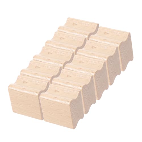 Gatuida 12 Stück Teiliges DIY Beechwood Blöcke mit Gerillter Oberfläche Stabile Bastelstempel für Kreative Stempelherstellung und Vielfältige Bastelprojekte von Gatuida
