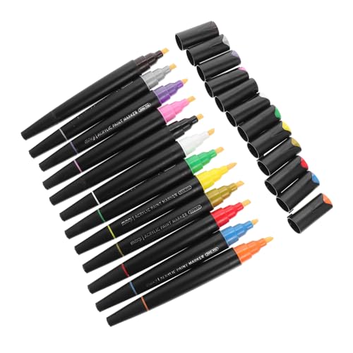 Gatuida 12 Stück Teiliges Doppelseitiger Wasserdichter Acryl marker mit Langlebiger Spitze Vielseitige Paint Zeichenstifte für DIY Kunstprojekte Fotoalben Karten und Kreative Gestaltung Gatuida 12 Stück Teiliges Doppelseitiger Wasserdichter Acryl marker mit Langlebiger Spitze Vielseitige Paint Zeichenstifte für DIY Kunstprojekte Fotoalben Karten und Kreative Gestaltung von Gatuida