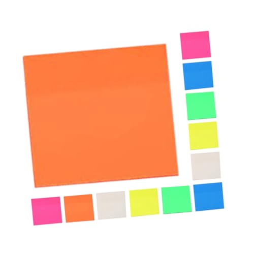 Gatuida 12 Stück Teiliges Fluoreszierende Selbstklebende Index Tabs aus Pet Sichere Haftende Notizzettel für Effizientes Aufgabenmanagement Bunte Seitenmarker für Büro Schule und Studium von Gatuida