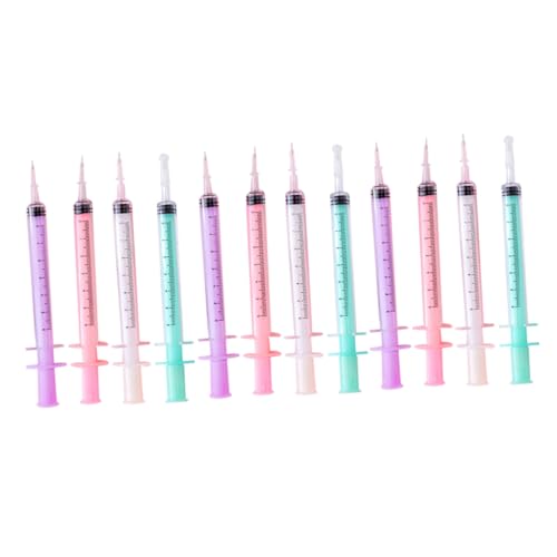 Gatuida 12 Stück Teiliges Gel Ink Pen Schwarze Kugelschreiber Spritzenform Ergonomisch für Schule Büro Schreiben Skizzieren Gatuida 12 Stück Teiliges Gel Ink Pen Schwarze Kugelschreiber Spritzenform Ergonomisch für Schule Büro Schreiben Skizzieren von Gatuida