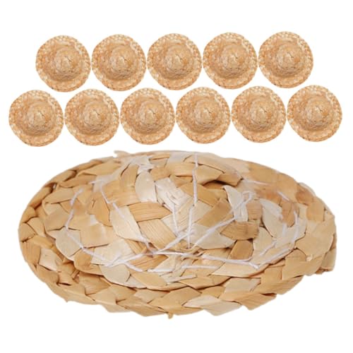 Gatuida 12 Stück Teiliges Handgewebter Mini Strohhüte Kleine Puppenhüte aus Robustem Material Vielseitig für DIY Bastelprojekte Puppenhaus Deko Partyaccessoires Kreative Puppenbekleidung Gatuida 12 Stück Teiliges Handgewebter Mini Strohhüte Kleine Puppenhüte aus Robustem Material Vielseitig für DIY Bastelprojekte Puppenhaus Deko Partyaccessoires Kreative Puppenbekleidung von Gatuida