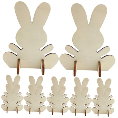 Gatuida 12 Stück Teiliges Holz Osterhasen zum Basteln DIY Holzfiguren für Ostern Malbare Deko für Kreative Bastelideen Gatuida 12 Stück Teiliges Holz Osterhasen zum Basteln DIY Holzfiguren für Ostern Malbare Deko für Kreative Bastelideen von Gatuida