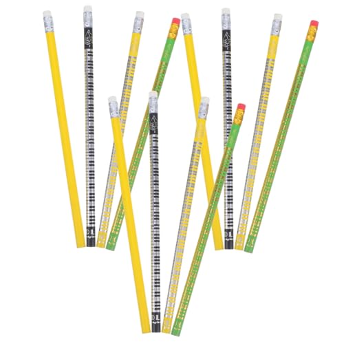 Gatuida 12 Stück Teiliges Holzbleistifte mit Eingebautem Radiergummi Klaviertasten Design Mine Dreifarbige Mischung Musikthemen Partygeschenke und Schreibwaren für Musikliebhaber und Gatuida 12 Stück Teiliges Holzbleistifte mit Eingebautem Radiergummi Klaviertasten Design Mine Dreifarbige Mischung Musikthemen Partygeschenke und Schreibwaren für Musikliebhaber und von Gatuida