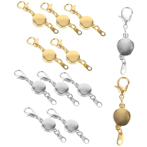 Gatuida 12 Stück Teiliges Magnetische Schmuckverschlüsse mit Karabinerverschluss Langlebige Legierte Halsketten und Armbandverschlüsse für DIY Schmuckherstellung Einfach zu Befestigen und von Gatuida