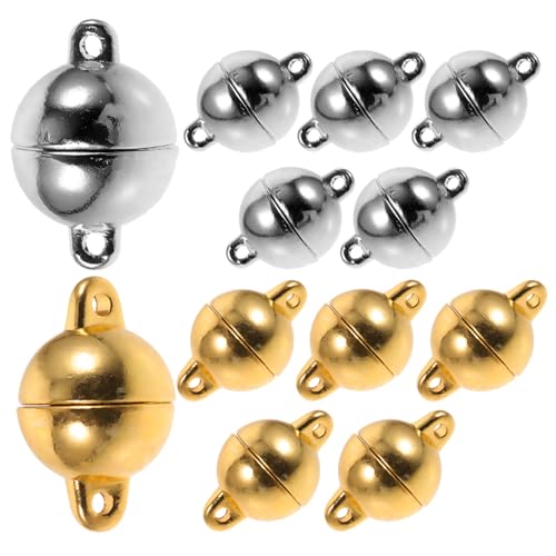 Gatuida 12 Stück Teiliges Magnetverschluss Schmuck DIY Glänzende Runde Halsketten Armbandverschlüsse Einfache Montage Vielseitiges Zubehör für Individuelle Schmuckgestaltung Gatuida 12 Stück Teiliges Magnetverschluss Schmuck DIY Glänzende Runde Halsketten Armbandverschlüsse Einfache Montage Vielseitiges Zubehör für Individuelle Schmuckgestaltung von Gatuida
