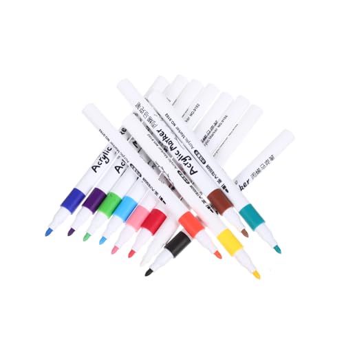 Gatuida 12 Stück Teiliges Malset Paint Pens für Steine und Basteln Wasserbasierte Sichere Abs Marker Stifte Vielseitig für Papier Keramik Präzise Spitze Leicht und Langlebig Gatuida 12 Stück Teiliges Malset Paint Pens für Steine und Basteln Wasserbasierte Sichere Abs Marker Stifte Vielseitig für Papier Keramik Präzise Spitze Leicht und Langlebig von Gatuida