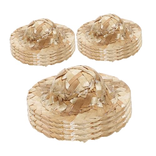 Gatuida 12 Stück Teiliges Mini Strohhüte zum Selbermachen Handgewebte Kleine Puppenhüte aus Robustem Material Hautfreundlich Farbbeständig für DIY Dekoration Puppenhaus und Fotorequisiten Gatuida 12 Stück Teiliges Mini Strohhüte zum Selbermachen Handgewebte Kleine Puppenhüte aus Robustem Material Hautfreundlich Farbbeständig für DIY Dekoration Puppenhaus und Fotorequisiten von Gatuida