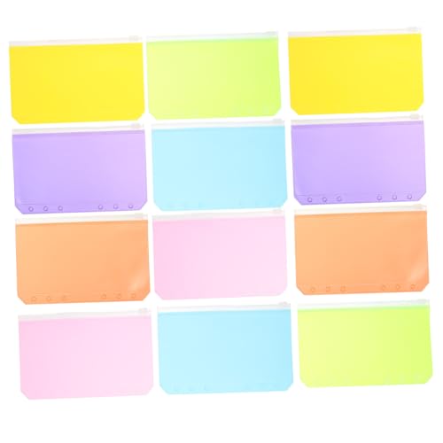 Gatuida 12 Stück Teiliges PVC Reißverschluss Beutel für Dokumente und Quittungen Langlebige Verschleißfeste Organizer Taschen Vielseitig Einsetzbar für Büro Schule Reisen Farbiges Locher Gatuida 12 Stück Teiliges PVC Reißverschluss Beutel für Dokumente und Quittungen Langlebige Verschleißfeste Organizer Taschen Vielseitig Einsetzbar für Büro Schule Reisen Farbiges Locher von Gatuida