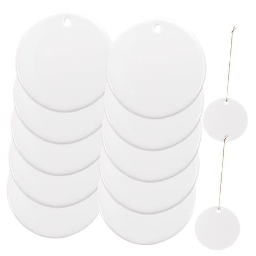 Gatuida 12 Stück Teiliges Runde Keramikanhänger zum Bemalen Beidseitig Beschreibbare DIY Anhänger Blanke Keramik Ornamente zum Aufhängen Kreative Deko Tags für Haus und Gatuida 12 Stück Teiliges Runde Keramikanhänger zum Bemalen Beidseitig Beschreibbare DIY Anhänger Blanke Keramik Ornamente zum Aufhängen Kreative Deko Tags für Haus und von Gatuida
