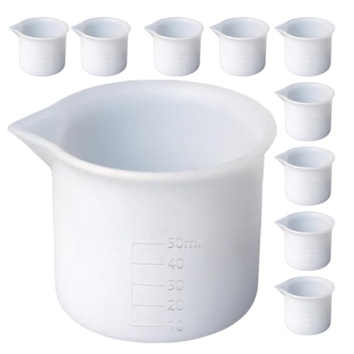 Gatuida 12 Stück Teiliges Silikon messbecher mit Maßangabe Präzise Messbecher für Epoxidharz Acrylfarbe und DIY Handwerk Wiederverwendbar und Langlebig für Resin Gießen und Bastelarbeiten Gatuida 12 Stück Teiliges Silikon messbecher mit Maßangabe Präzise Messbecher für Epoxidharz Acrylfarbe und DIY Handwerk Wiederverwendbar und Langlebig für Resin Gießen und Bastelarbeiten von Gatuida