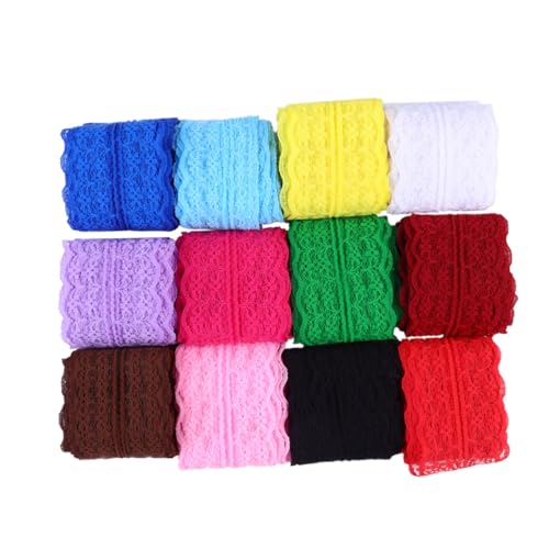 Gatuida 12 Stück Teiliges Spitze Stoffbänder Lang Bunte DIY Schleifenbänder für Geschenkverpackung Partydeko Bastelprojekte Vielseitige Dekoration Gatuida 12 Stück Teiliges Spitze Stoffbänder Lang Bunte DIY Schleifenbänder für Geschenkverpackung Partydeko Bastelprojekte Vielseitige Dekoration von Gatuida
