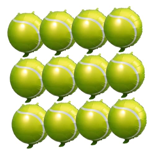 Gatuida 12 Stück Teiliges Tennis Party Folienballon Leichte Strapazierfähige Jumbo Tennisball Luftballons mit Aufhängelöchern für Sport und Outdoor Feiern Gatuida 12 Stück Teiliges Tennis Party Folienballon Leichte Strapazierfähige Jumbo Tennisball Luftballons mit Aufhängelöchern für Sport und Outdoor Feiern von Gatuida