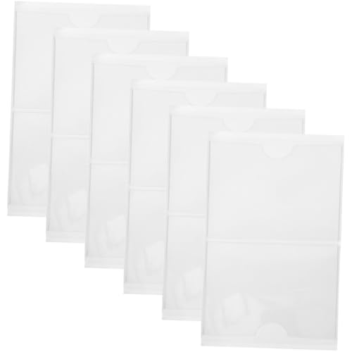 Gatuida 12 Stück Teiliges Transparente Selbstklebende Etiketten taschen aus Robustem PVC Reißfest und Transparent für Karten Lagerkennzeichnung Geeignet für Büro Lager Supermarkt und Gatuida 12 Stück Teiliges Transparente Selbstklebende Etiketten taschen aus Robustem PVC Reißfest und Transparent für Karten Lagerkennzeichnung Geeignet für Büro Lager Supermarkt und von Gatuida