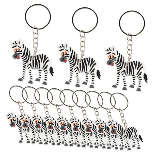 Gatuida 12 Stück Teiliges Zebra Schlüsselanhänger Leichter Cartoon Tier Anhänger Praktisches und Dekoratives Schlüssel Ornament als Geschenk für Freunde und Familie Gatuida 12 Stück Teiliges Zebra Schlüsselanhänger Leichter Cartoon Tier Anhänger Praktisches und Dekoratives Schlüssel Ornament als Geschenk für Freunde und Familie von Gatuida