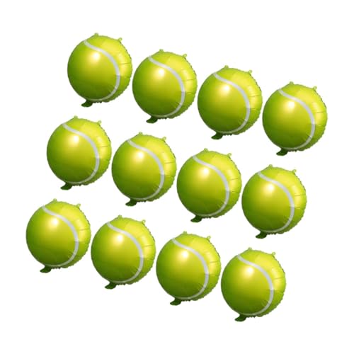 Gatuida 12 Stück Tennisball Folienballons Sportliche Geburtstagsdeko für Bunte Partyballons für Sport Themenfeiern Aufblasbare Luftballons Gatuida 12 Stück Tennisball Folienballons Sportliche Geburtstagsdeko für Bunte Partyballons für Sport Themenfeiern Aufblasbare Luftballons von Gatuida