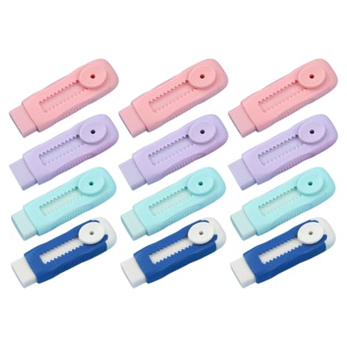 Gatuida 12 Stück einziehbare Radiergummis für Druckbleistifte, Push-Pull-Gleitstifte, Standard-Radiergummis zum Zeichnen, für die Schule, Kunst, Kinder, Künstler Gatuida 12 Stück einziehbare Radiergummis für Druckbleistifte, Push-Pull-Gleitstifte, Standard-Radiergummis zum Zeichnen, für die Schule, Kunst, Kinder, Künstler von Gatuida