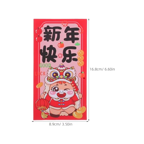 Gatuida 12 chinesische rote Umschläge: Mondneujahr, Pferd, Sternzeichen-Design, rote Päckchen, chinesische Neujahrs-Geldumschläge, Papier, Hongbao Gatuida 12 chinesische rote Umschläge: Mondneujahr, Pferd, Sternzeichen-Design, rote Päckchen, chinesische Neujahrs-Geldumschläge, Papier, Hongbao von Gatuida