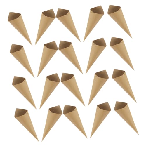 Gatuida 120 Stück Blumenstrauß Zapfen Amüsiert Hochzeit Blütenblätter Bouquet Zapfen Rosenzapfen Zapfen Aus Rosenblättern Werfen Wursttüten Klein Süßigkeiten Blütenblatt Light Brown Papier von Gatuida