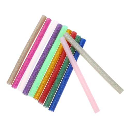 Gatuida 120 Stück Bunte Glitter Klebesticks Heißklebepistole Vielseitig Einsetzbar für DIY Bastelprojekte Papier Glas Kunststoff Stoff Holz Kleber für Handwerkskunst von Gatuida