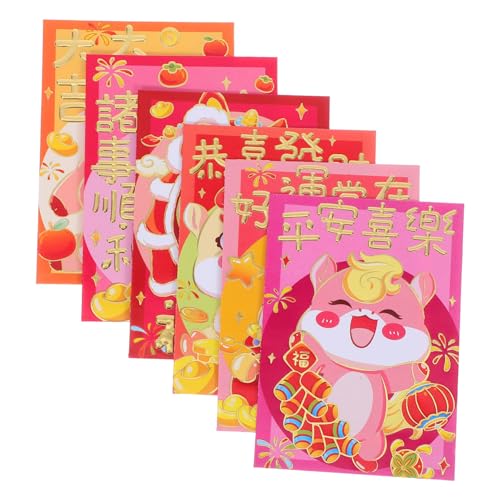 Gatuida 120 Stück Chinesische Rote Umschläge Pferde Lunar Year Glücksgeldumschläge aus Papier für Frühlingsfest Hochzeit Festliche Geldgeschenke Gatuida 120 Stück Chinesische Rote Umschläge Pferde Lunar Year Glücksgeldumschläge aus Papier für Frühlingsfest Hochzeit Festliche Geldgeschenke von Gatuida