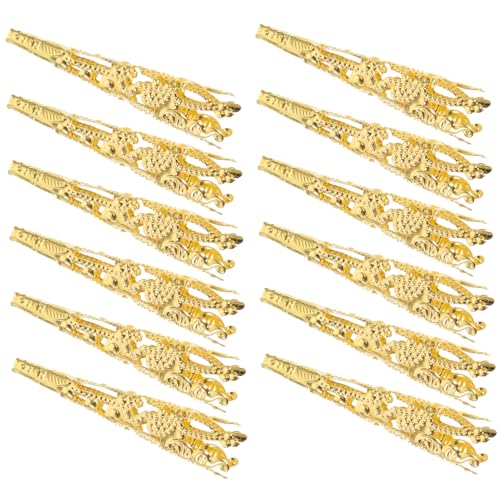 Gatuida 120 Stück Perlenkappen für Schmuckherstellung Förmige Perlenkappen für Armbänder und Ohrringe DIY Zubehör Goldene Blütenform von Gatuida