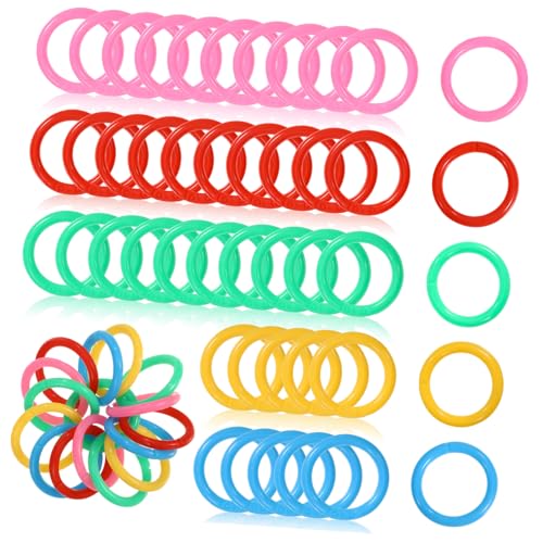 Gatuida 120 Stück Plastikring Form Schild Notizbuch Für Farbig Karteikarten Bunt Größe Scrapbooking Sammelalbum Lockeres Blatt Dokumentieren Farbe Flashcard -ringe Bürobuch Klingelt von Gatuida