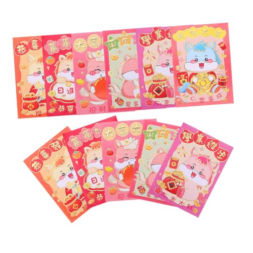Gatuida 120 Stück Rote Umschläge Jahr Des Pferdes Cartoon Design Umschläge Traditionell Modern Für Chinesisches Neujahrsfest Prosperität von Gatuida
