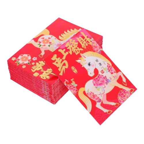 Gatuida 120 Stück Teiliges Chinesische Neujahrs Glücksumhänge Pferde Große Kapazität für Bargeld und Karten Bunte Cartoonartige Frühlingsfest Umschläge für Geschenke und Feierlichkeiten Gatuida 120 Stück Teiliges Chinesische Neujahrs Glücksumhänge Pferde Große Kapazität für Bargeld und Karten Bunte Cartoonartige Frühlingsfest Umschläge für Geschenke und Feierlichkeiten von Gatuida