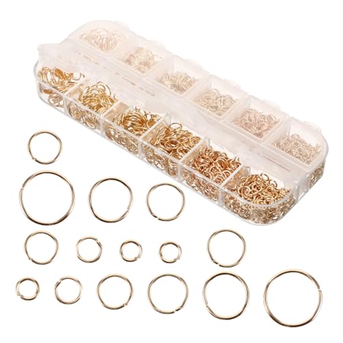 Gatuida 1200Stücke Biegeringe DIY Schmuck Verbindungsringe Stabile Eisenringe für Handwerk Robust und Langlebig für Schmuckherstellung und Bastelprojekte Gatuida 1200Stücke Biegeringe DIY Schmuck Verbindungsringe Stabile Eisenringe für Handwerk Robust und Langlebig für Schmuckherstellung und Bastelprojekte von Gatuida