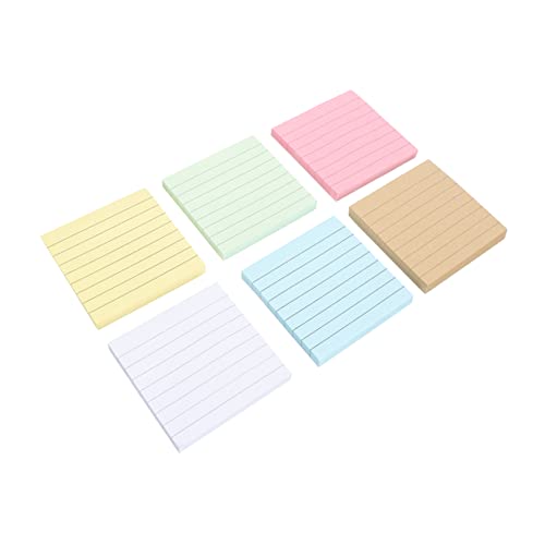 Gatuida 12Stücke Farbige Haftnotizen Selbstklebende Notizblöcke für To Do Listen Büro Schule Zuhause Wiederablösbare Memo Pads Kraftpapier von Gatuida