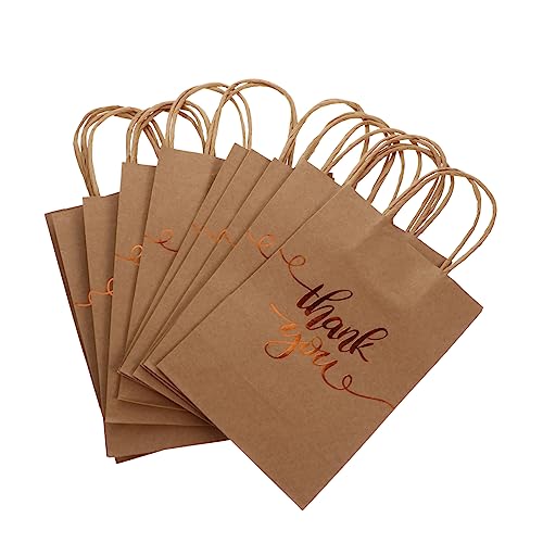 Gatuida 12Stücke Kraftpapier Geschenktüten Tragbare Papiertüten für Süßigkeiten Snacks Robuste und Langlebige Geschenkverpackung für Cafés und Bäckereien von Gatuida