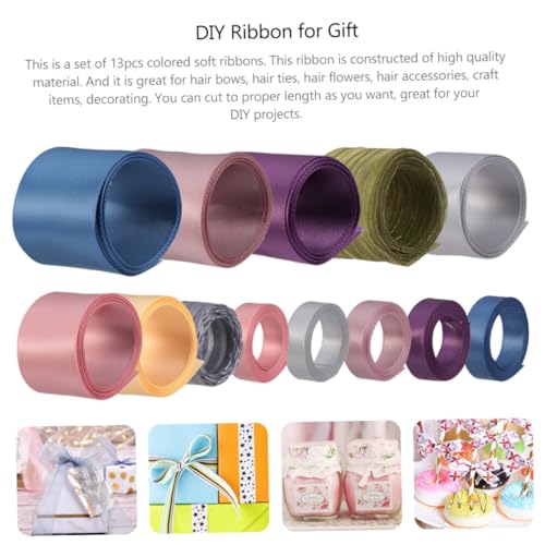Gatuida 13 Stück Teiliges DIY Schleifenband Set aus Hochwertigem Material Farbintensiv und Langlebig für Handgefertigte Haarschmuck Haarbänder und Festliche Dekorationen Vielseitig Gatuida 13 Stück Teiliges DIY Schleifenband Set aus Hochwertigem Material Farbintensiv und Langlebig für Handgefertigte Haarschmuck Haarbänder und Festliche Dekorationen Vielseitig von Gatuida