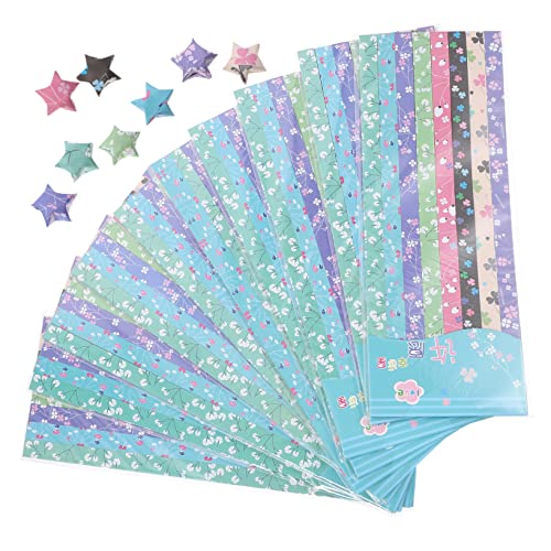 Gatuida 1360Stücke Stern Faltpapier DIY Origami Bastelpapier für Bastelideen Zubehör für Schulprojekte und Entspannende Freizeitaktivitäten von Gatuida