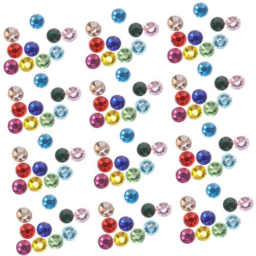 Gatuida 1440 Stück Teiliges Nagelkunst Strasssteine Flache Rückseite Bunte Maniküre DIY Dekorationen Langlebige Glänzende Nail Rhinestones für Kreative Nageldesigns von Gatuida