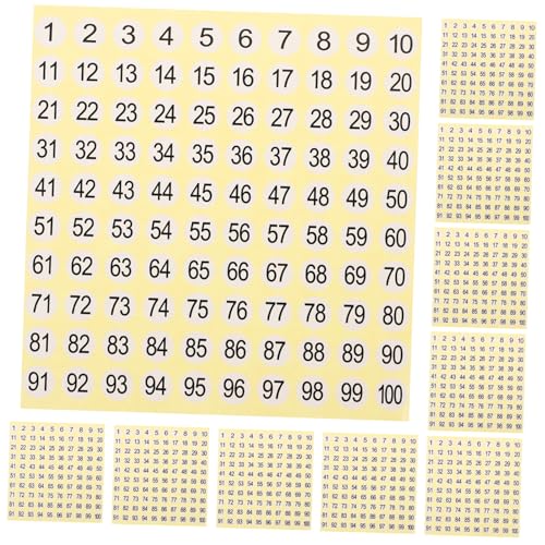 Gatuida 15 Blatt Rund Aufkleber Selbstklebende Größenetiketten für Kleidung Shirt Größenmarkierer Haftende Klebeetiketten für Textilien Verpackungen und Organisation von Gatuida