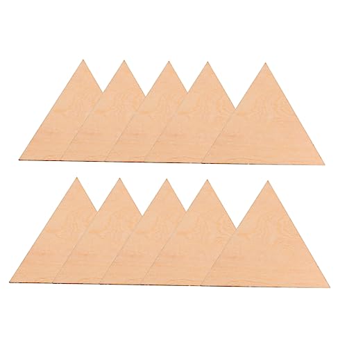 Gatuida 15 Stück Diy Holzanhänger Form von Dreiecken Unvollendete Holzscheiben für Bastelarbeiten und Dekoration für Projekte und Anlässe Wie Weihnachten Hochzeiten und Mehr von Gatuida