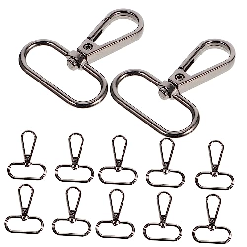 Gatuida 15 Stück Drehbare Drachenzangen Clips Zinklegierung Schlüsselhalter für DIY Schmuck Handgemachte Anhänger und Ringe für Schlüsselanhänger Schwarz von Gatuida
